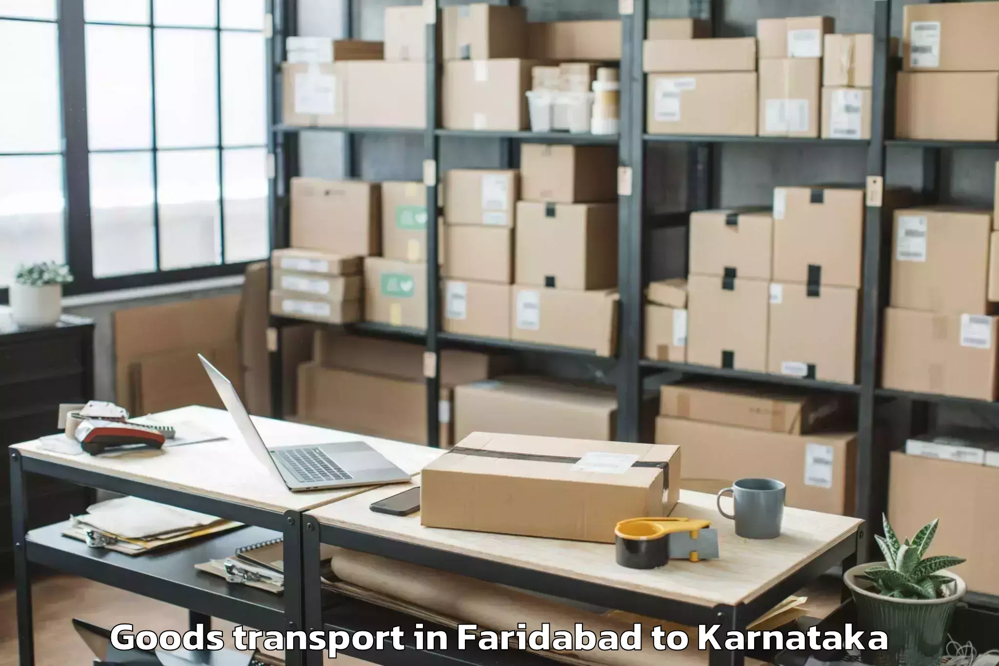 Reliable Faridabad to Kle Academy Of Higher Educatio Goods Transport